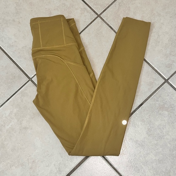 lululemon athletica Pants - LULULEMON F&F HIGH RISE 28” LEGGING NULUX IN GREEN COLOR SIZE 2 WAIST 11.5”EUC